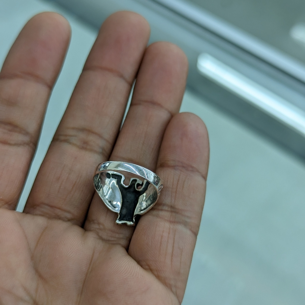 925 Sterling Silver Eagle Ring - image 6